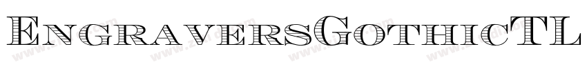 EngraversGothicTL Re字体转换